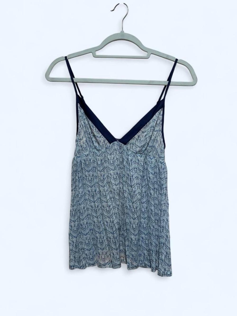 Victoria’s Secret 2014 blue spaghetti strap babydoll cami top S